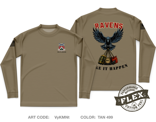 Fox Company 148th BSB Core Men's LS Flex Performance Tee - VyKMNt