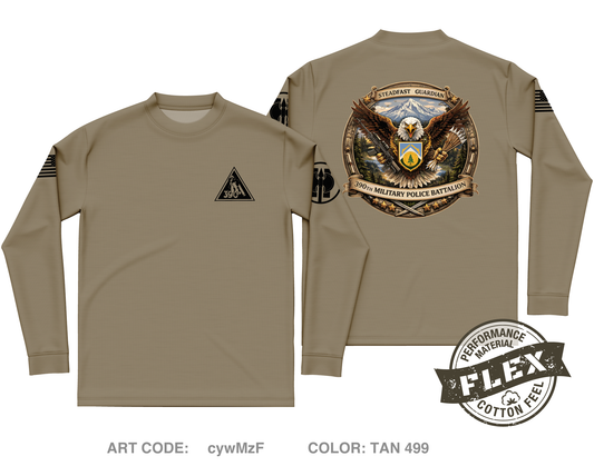 390th MP BN HHD Core Men's LS Flex Performance Tee - cywMzF