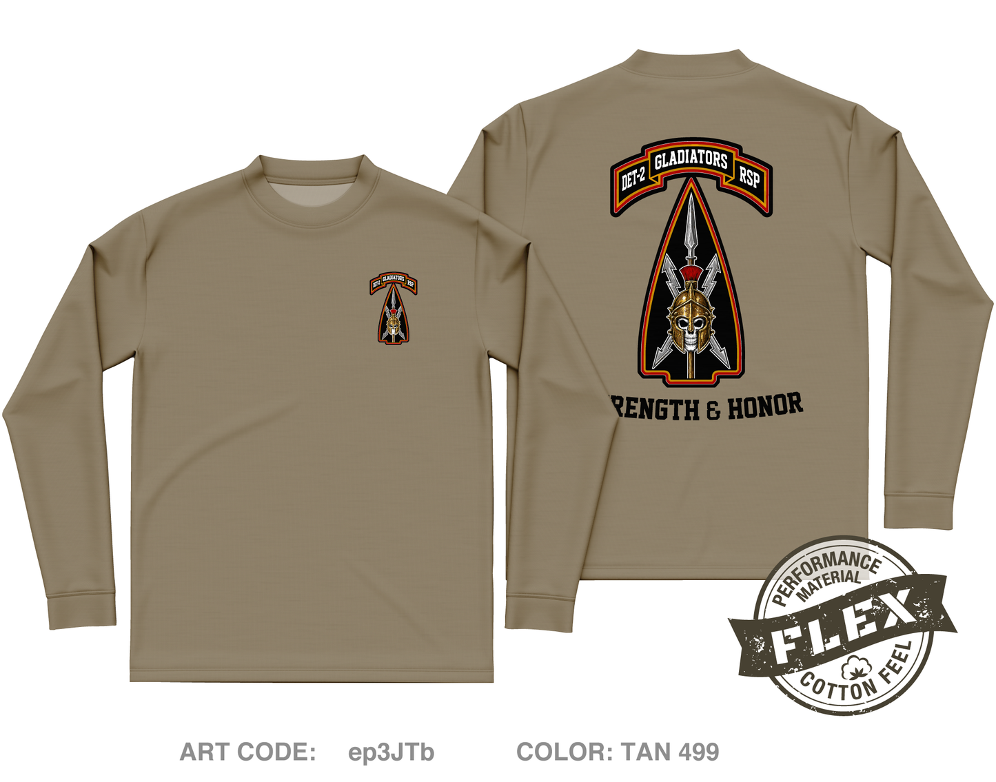 DET-2, RSP Core Men's LS Flex Performance Tee - ep3JTb
