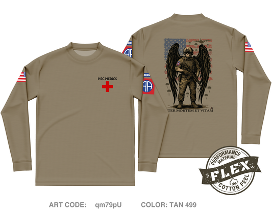 HSC 122 Medics Core Men's LS Flex Performance Tee - qm79pU