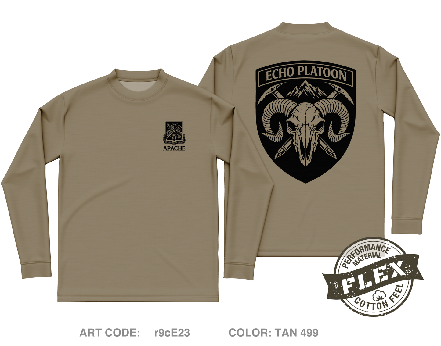 Echo Platoon Core Men's LS Flex Performance Tee - r9cE23