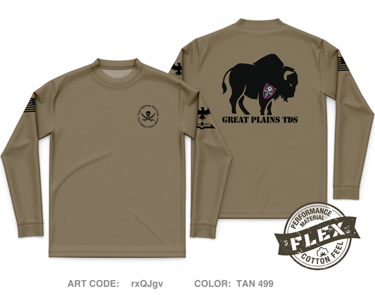 Fort Riley Trial Defense Service Core Men's LS Flex Performance Tee - rxQJgv