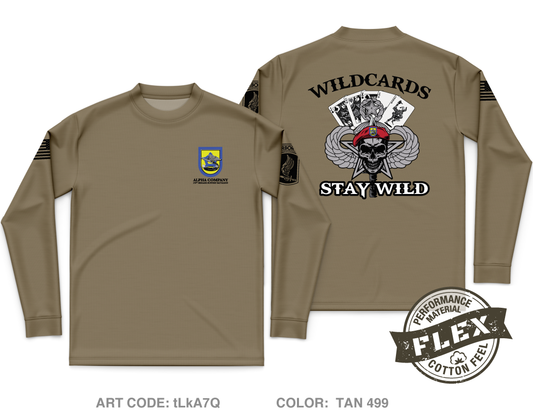 Alpha Company 173RD BSB, 173RD IBCT (A) Core Men's LS Flex Performance Tee - tLkA7Q