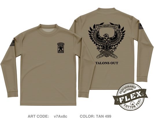 Hawk 3-509th ABN IN Core Men's LS Flex Performance Tee - v7Ax8c