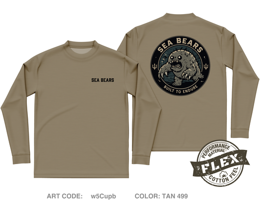 Sea Bears Core Men's LS Flex Performance Tee - w5Cupb