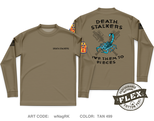 5-4 ADAR A BTRY 3rd PLT Core Men's LS Flex Performance Tee - wNagRK