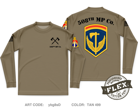 508th MP Co Core Men's LS Flex Performance Tee - ybg8sD