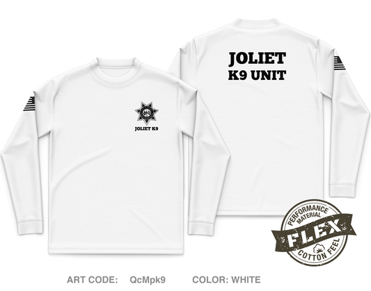 Joliet Police K9 Unit Core Men's LS Flex Performance Tee - QcMpk9