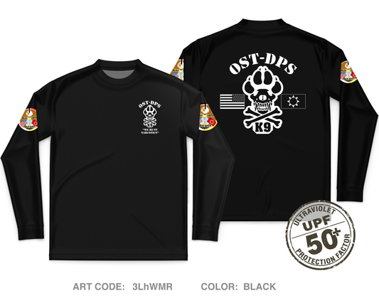 OST-DPS K-9 Unit Core Men's UPF 50+ Performance LS Tee - 3LhWMR