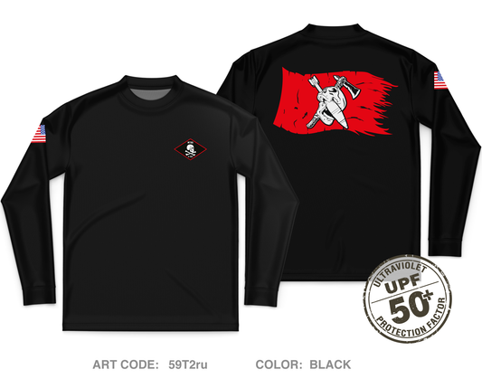 HHC, 1-157 IN MORTARS Core Men's UPF 50+ Performance LS Tee - 59T2ru