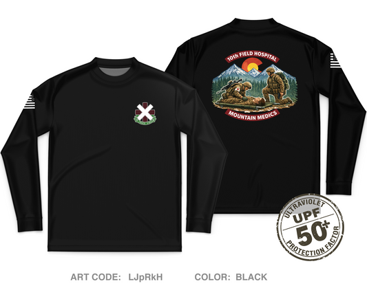 10th Field Hospital Store 1 Core Men's UPF 50+ Performance LS Tee - LJpRkH