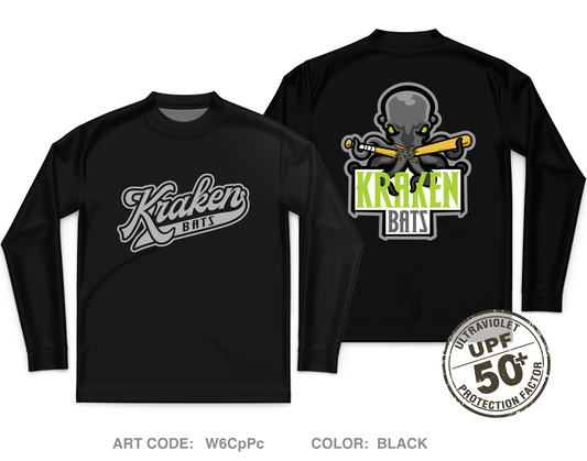 Kraken Bats Core Men's UPF 50+ Performance LS Tee - W6CpPc
