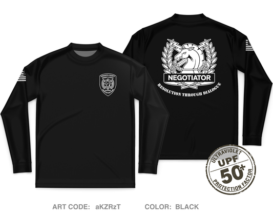 Sarasota County Hostage Negotiations Team Core Men's UPF 50+ Performance LS Tee - aKZRzT