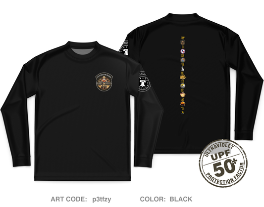 Alamo Warriors Core Men's UPF 50+ Performance LS Tee - p3tfzy