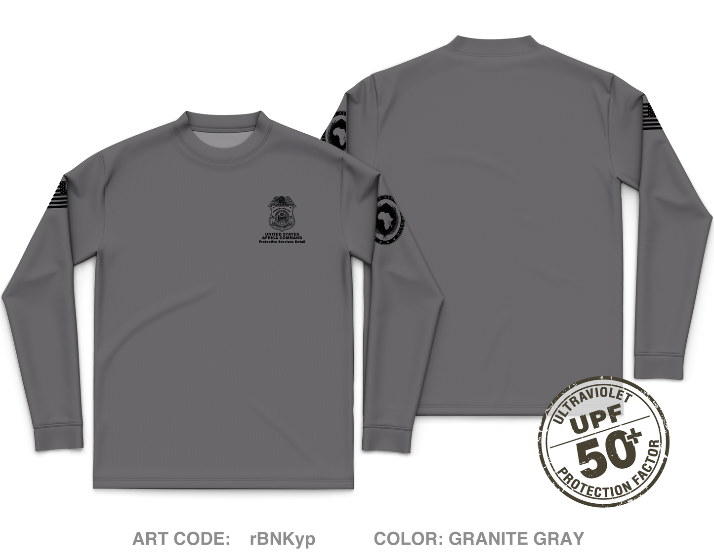 AFRICOM-PSD Core Men's UPF 50+ Performance LS Tee - rBNKyp