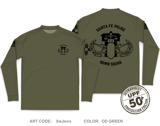 Santa Fe Police Department Core Men's UPF 50+ Performance LS Tee - XwJwvx
