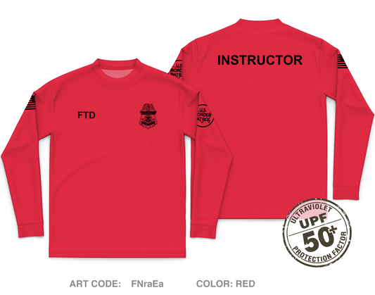 USBP FTD Core Men's UPF 50+ Performance LS Tee - FNraEa