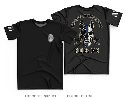 Aberdeen Proving Ground Police Department Fundraising Collection Core Men's SS Performance Tee - 3R7JMX