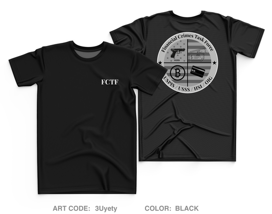 Financial Crimes Task Force Core Men's SS Performance Tee - 3Uyety