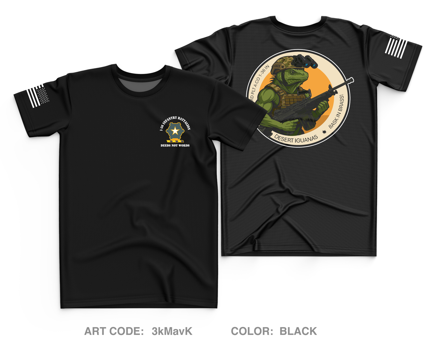 3rd PLT A CO 1-36 IN BN Core Men's SS Performance Tee - 3kMavK