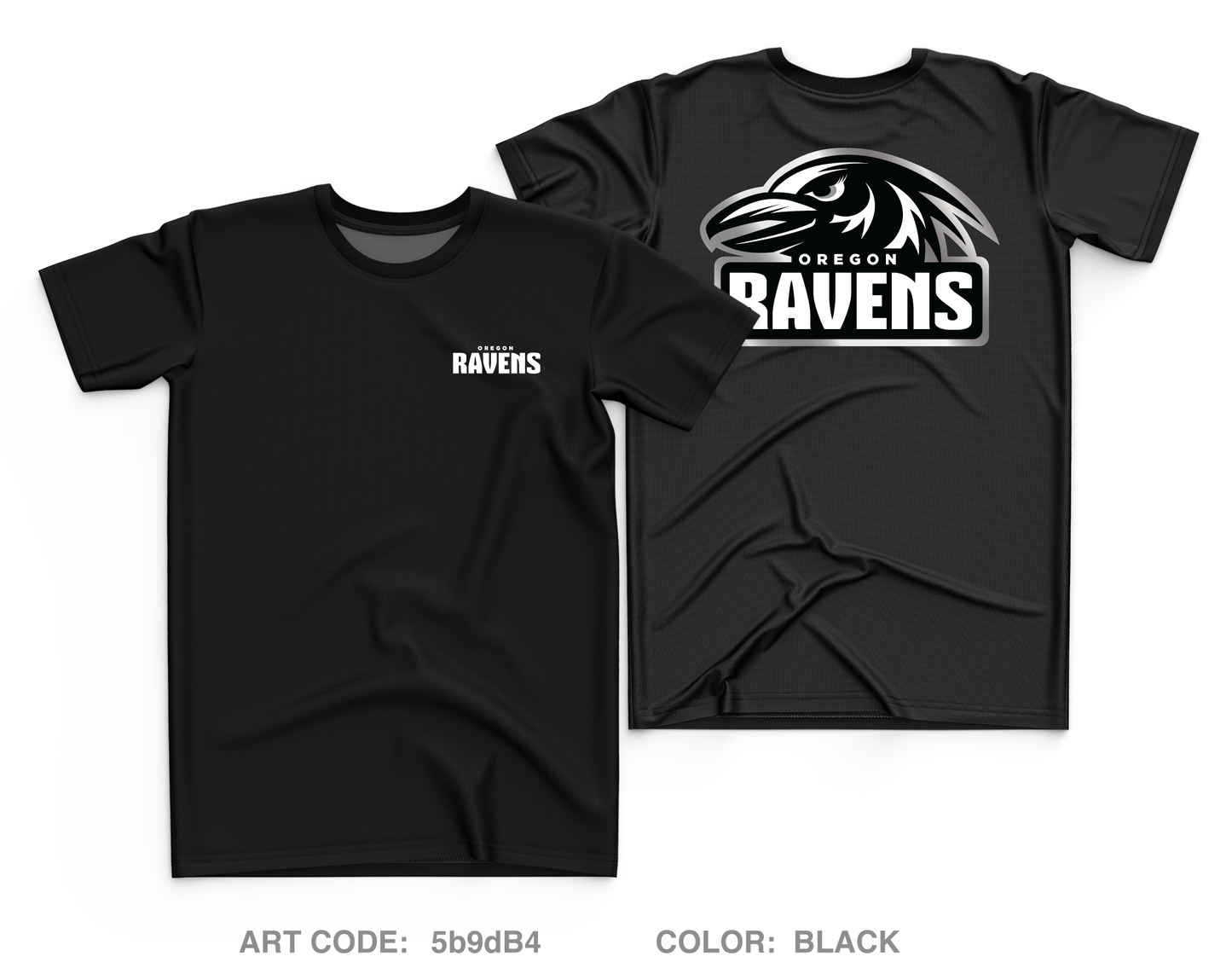 Oregon Ravens Football Fundraising Collection Core Men's SS Performance Tee - 5b9dB4
