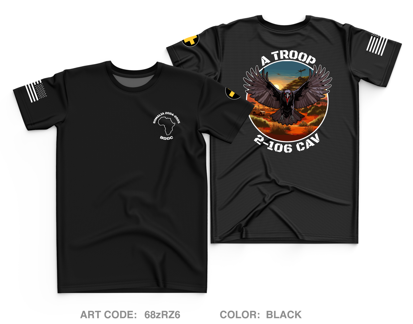 A Troop 2-106 CAV- BDOC Core Men's SS Performance Tee - 68zRZ6