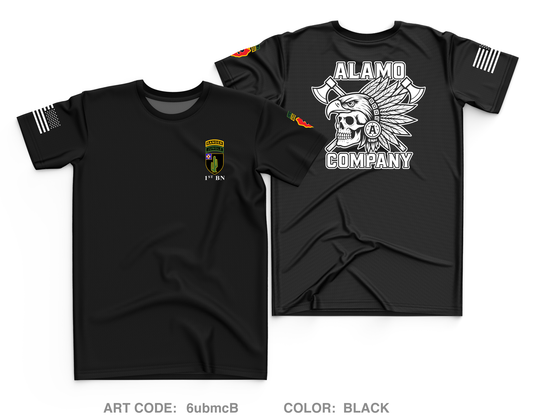 Alamo Company, 1-35 Infantry Core Men's SS Performance Tee - 6ubmcB