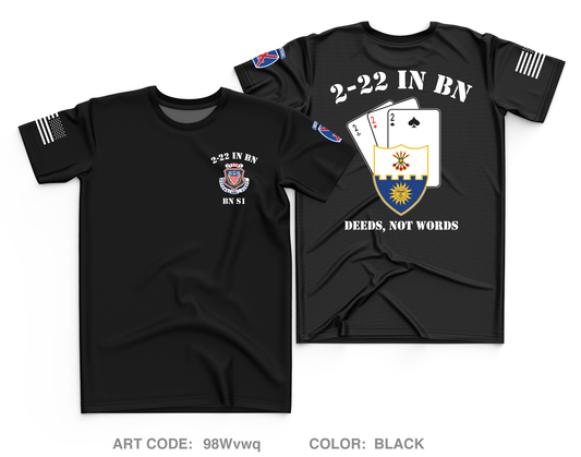 2-22 IN BN Core Men's SS Performance Tee - 98Wvwq