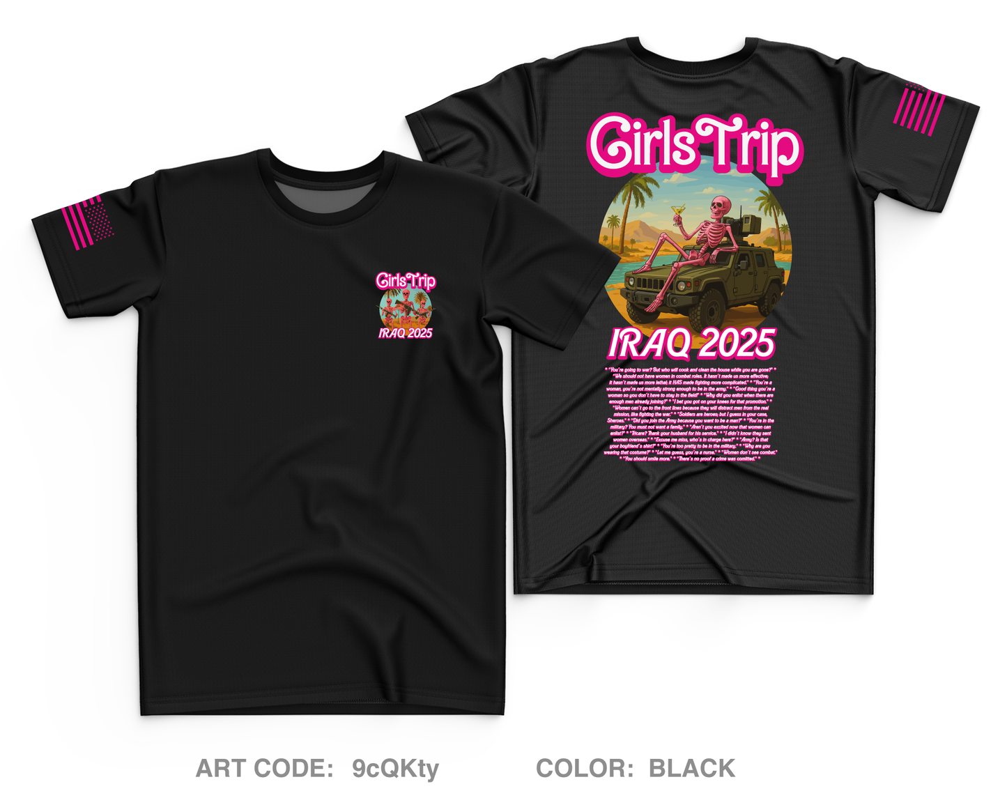 Iraq 2025 Girls Trip Core Men's SS Performance Tee - 9cQKty