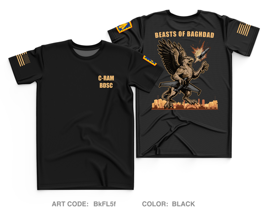 2nd PLT, C BTRY 2-44 ADA Core Men's SS Performance Tee - BkFL5f
