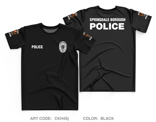 Springdale Borough Police Core Men's SS Performance Tee - CKH4Sj