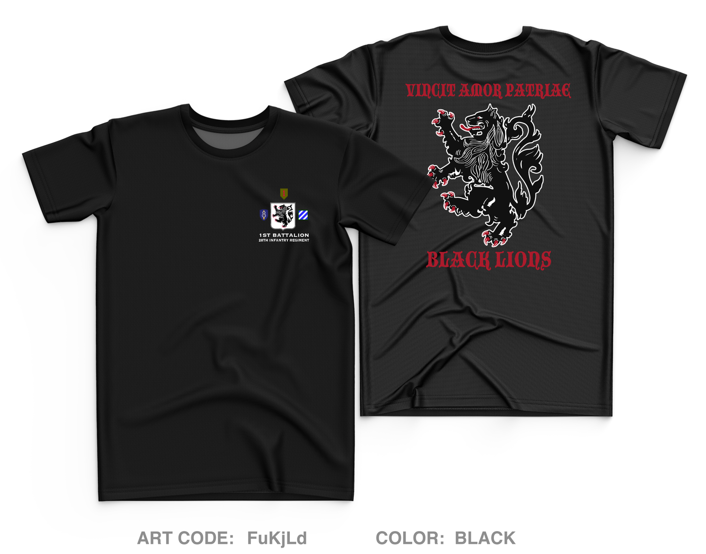 Black Lions Core Men's SS Performance Tee - FuKjLd