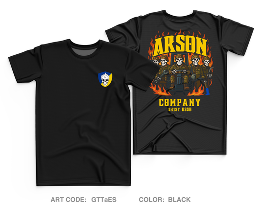 Arson Company Fundraising Collection Core Men's SS Performance Tee - GTTaES