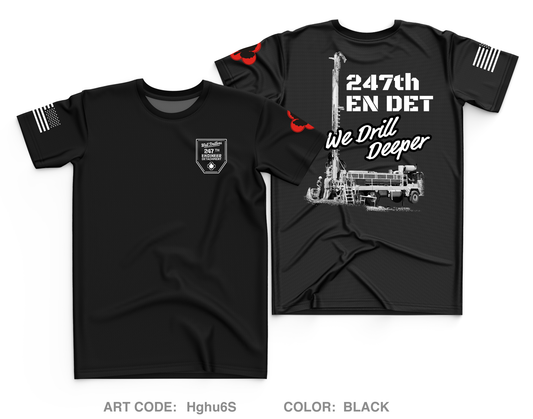 247th EN DET WD Core Men's SS Performance Tee - Hghu6S