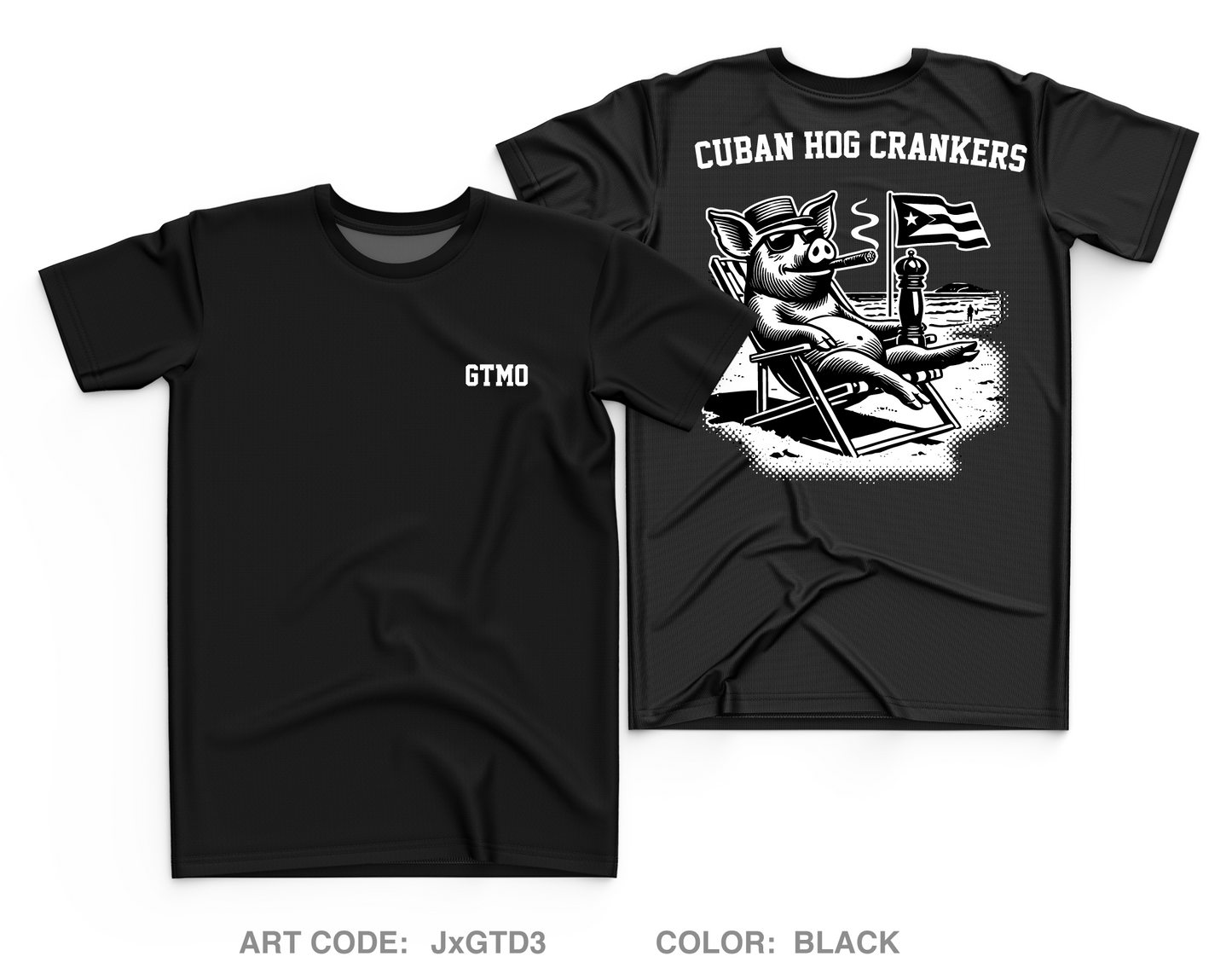 Cuban Hog Core Men's SS Performance Tee - JxGTD3