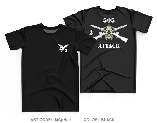 ATTACK Company 2-505th PIR Core Men's SS Performance Tee - MCpHue