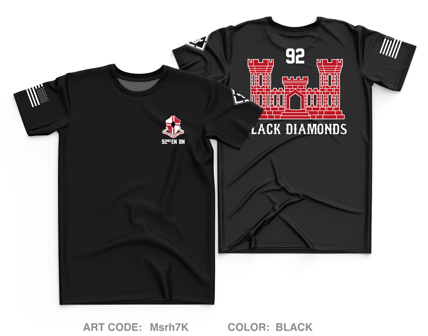 92nd EN BN Store 1  Core Men's SS Performance Tee - Msrh7K