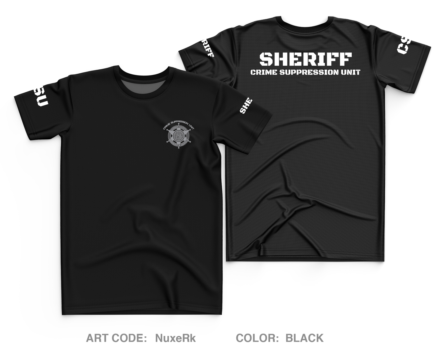 DCSO Crime Suppression Unit Store 1 Core Men's SS Performance Tee - NuxeRk