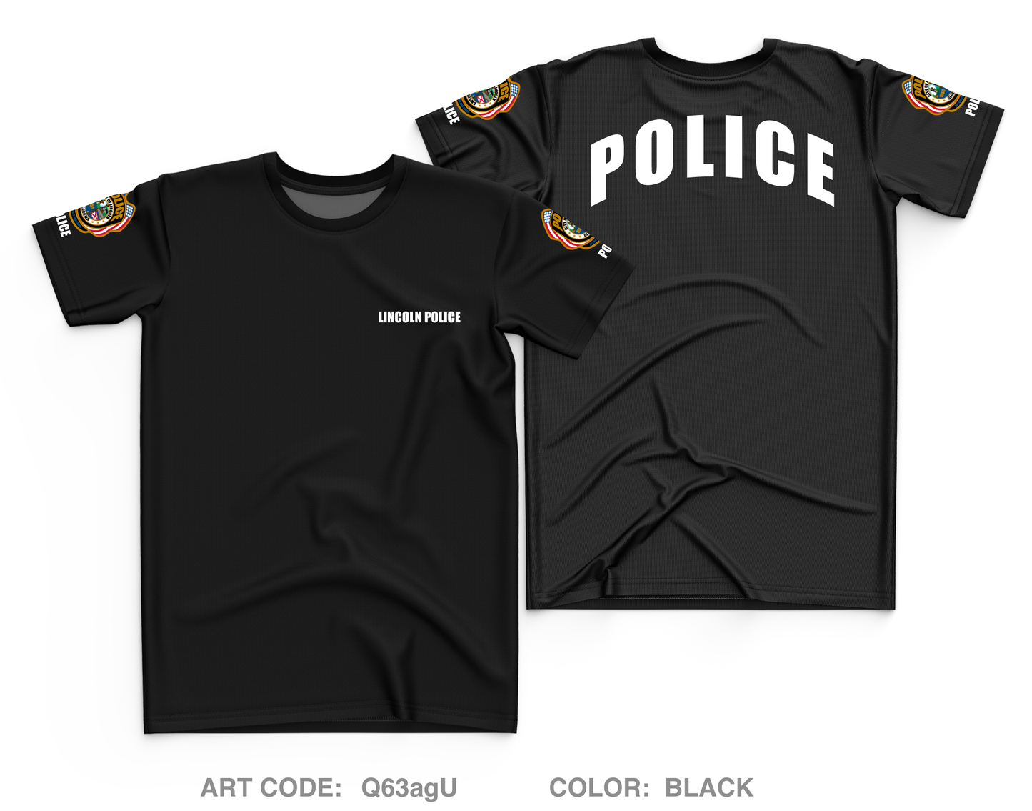 Lincoln Police Department Core Men's SS Performance Tee - Q63agU
