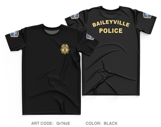 Baileyville Maine Police Department Core Men's SS Performance Tee - Qr76zE