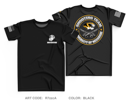 University of Missouri NROTC Core Men's SS Performance Tee - R7zzcA
