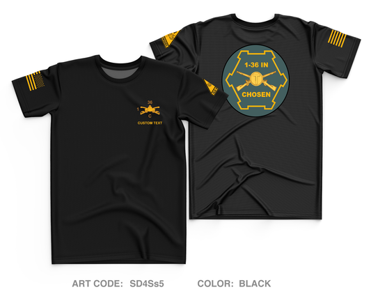 CUSTOM CHOSEN COMPANY, 1-36 IN Core Men's SS Performance Tee - SD4Ss5