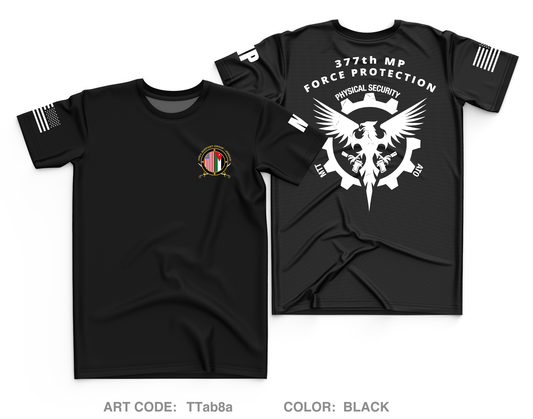 377th MP CO (FPG) Core Men's SS Performance Tee - TTab8a