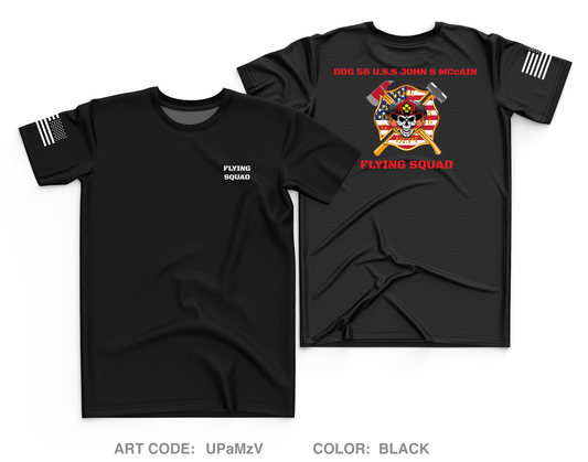 DDG U.S.S John S. Mccain Core Men's SS Performance Tee - UPaMzV