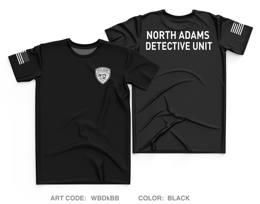 North Adams Police Detective Unit Core Men's SS Performance Tee - WBDkBB