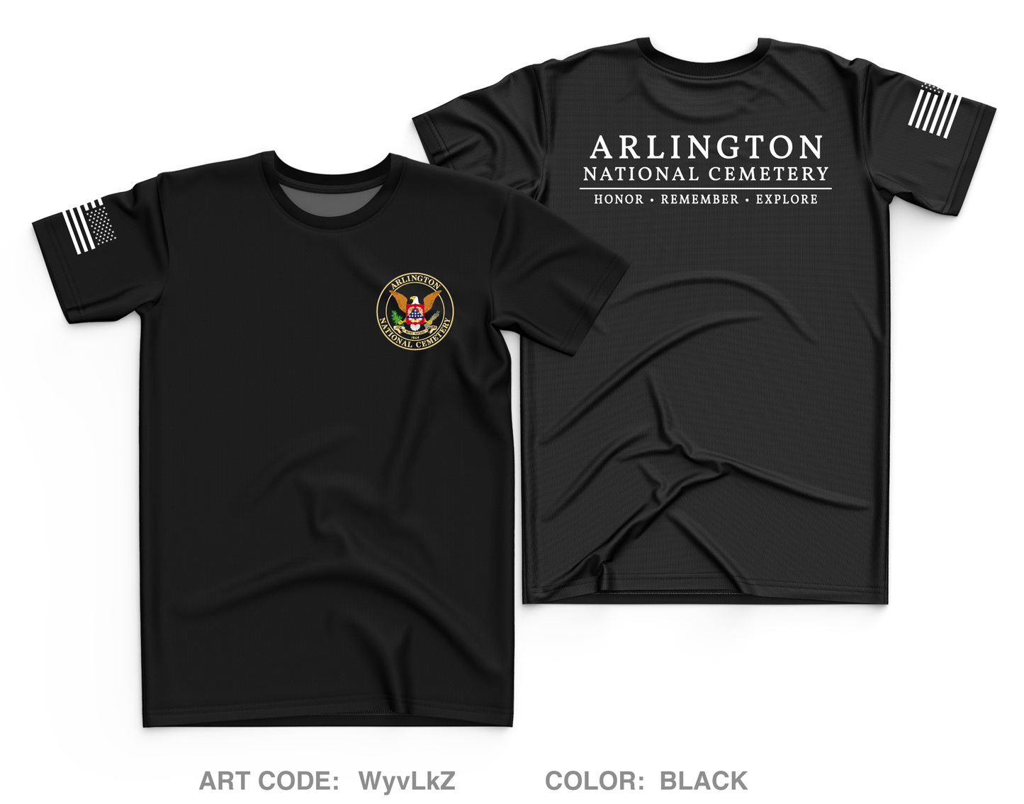 Arlington National Cemetery Core Men's SS Performance Tee - WyvLkZ