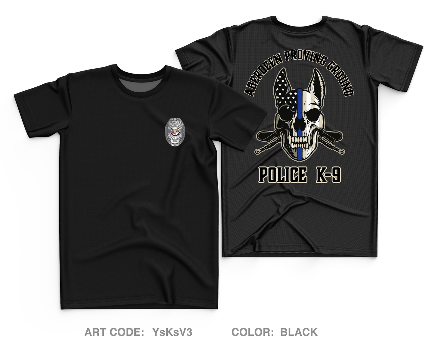 Aberdeen Proving Ground Police Department Core Men's SS Performance Tee - YsKsV3
