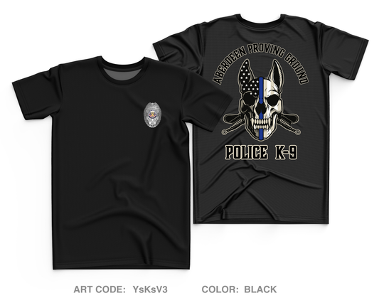 Aberdeen Proving Ground Police Department Core Men's SS Performance Tee - YsKsV3