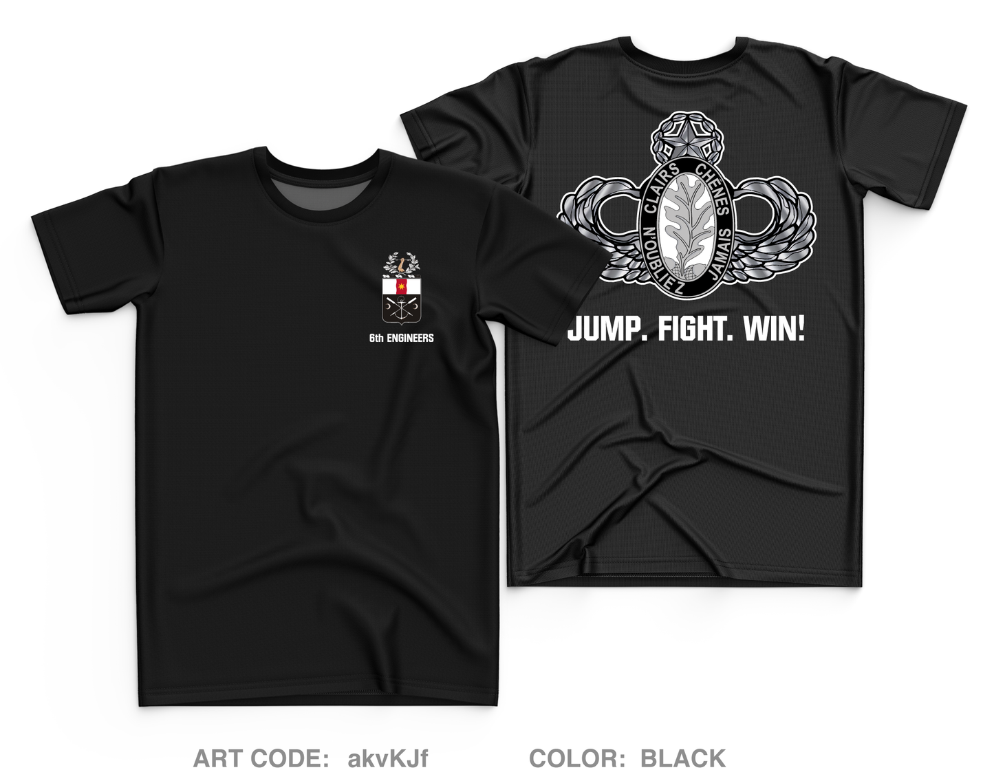 6 Engineer Battalion Fundraising Collection Core Men's SS Performance Tee - akvKJf