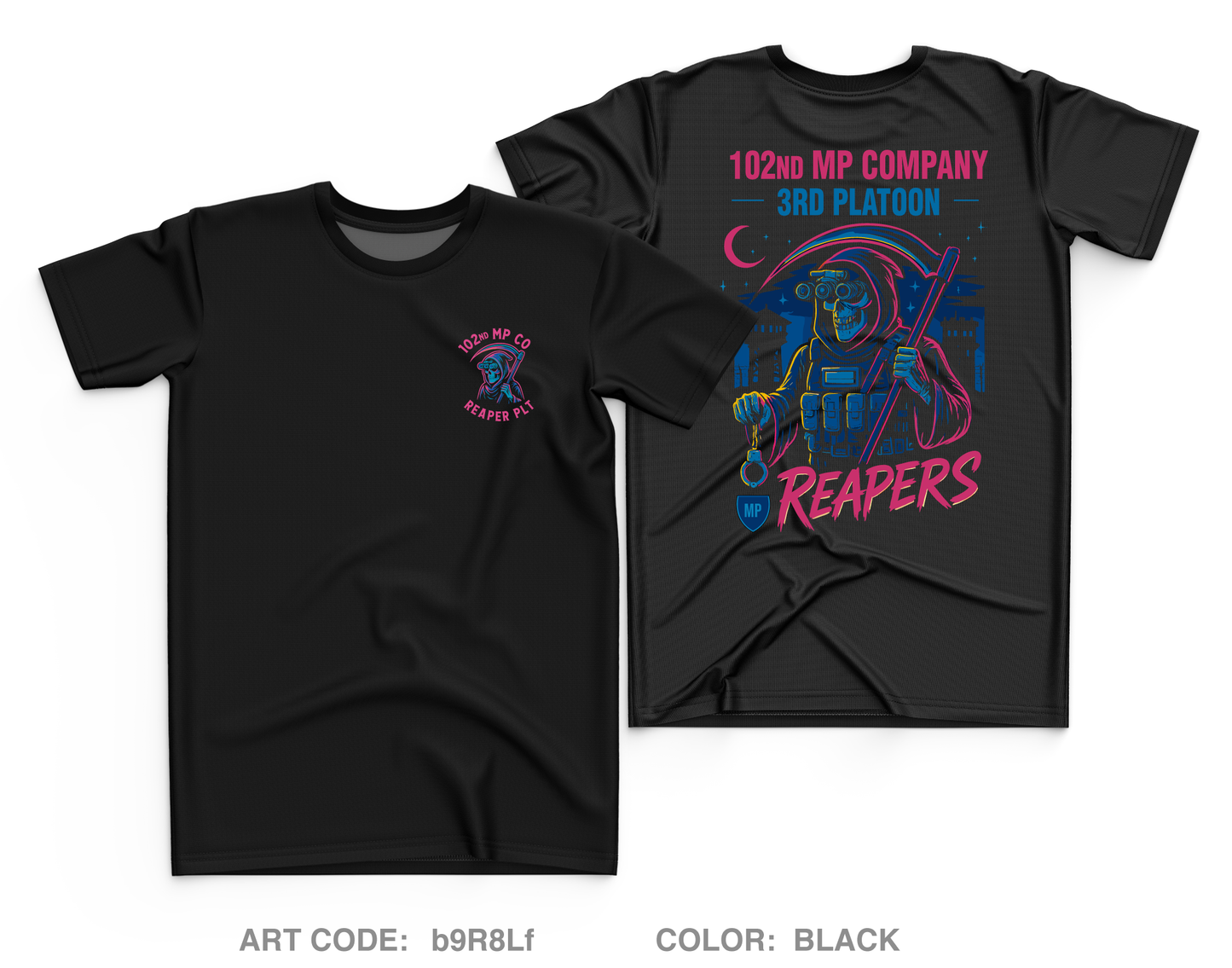 102nd MP Co Core Men's SS Performance Tee - b9R8Lf